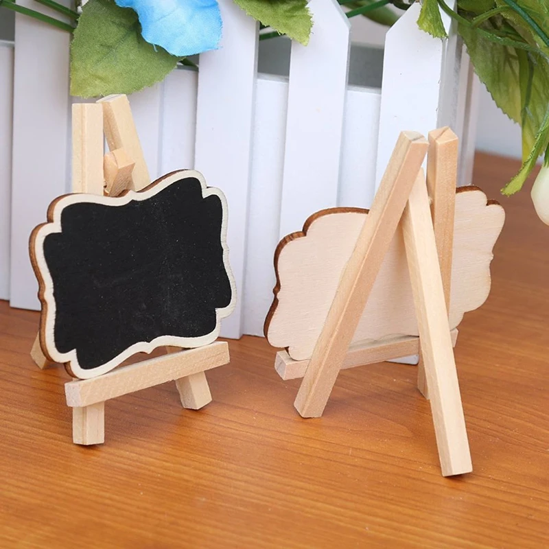 1PC Home Supplies Home Decoration Creative Wedding Wood DIY Crafts Festival Supplies Blackboard For Party Hot Sale Table Card