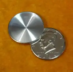 1 предмет Расширенное Shell полдоллара (головка) фокусы появляющиеся Vanish монета Magie аксессуары закрыть трюк Опора Illusion