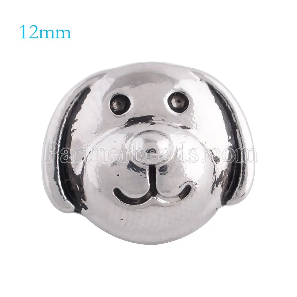 10pcs/lot mini animal dog cat snap button jewelry 12mm small metal snaps button for snaps