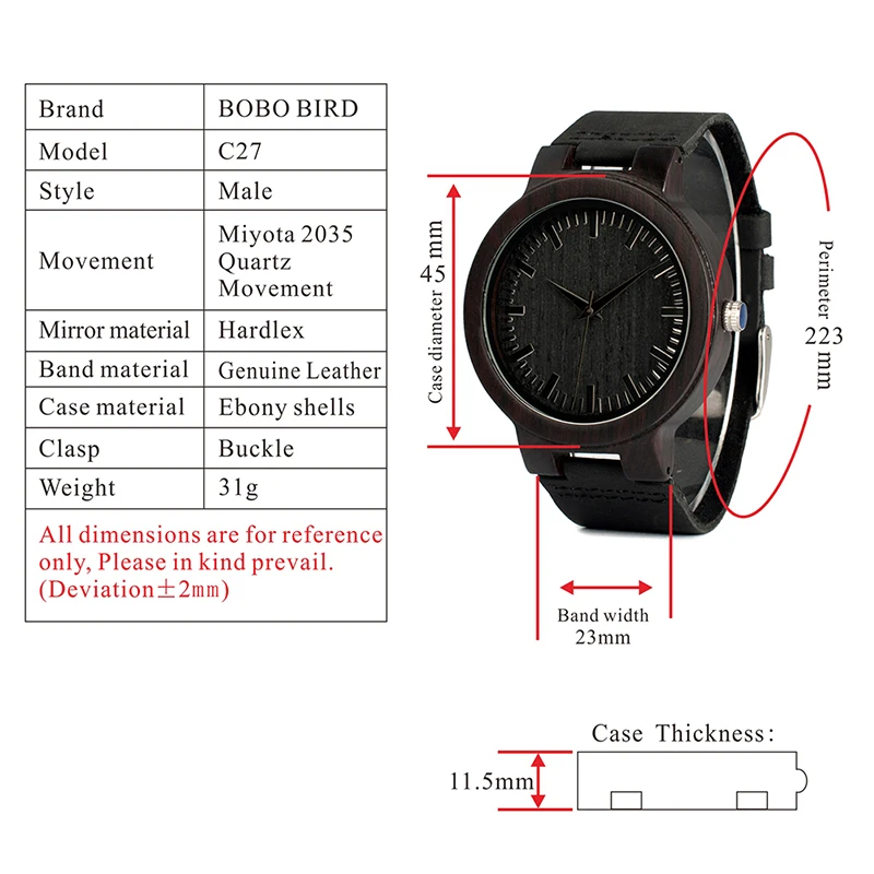 wooden wristwatches for men and women bobo bird (10)