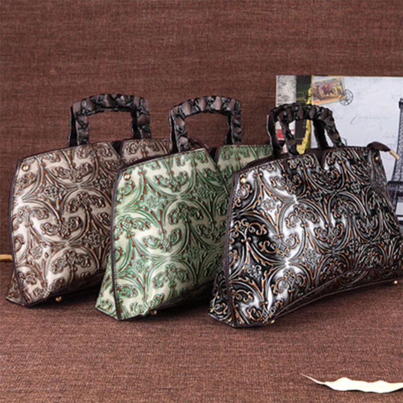 Женские сумки через плечо из натуральной кожи с тиснением, нательная сумка из натуральной воловьей кожи, известный бренд, дорожные женские