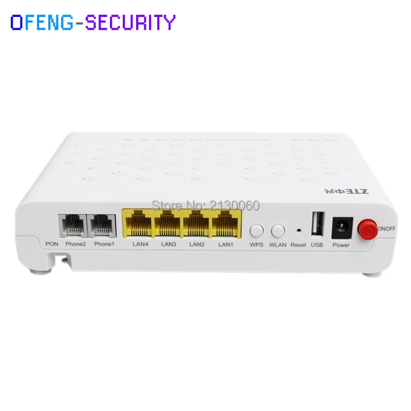 ZTE F660 5.0 GPON ONU ONT Router Support FTTH HGU 4FE+2TEL+USB+wifi  11