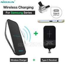 Nillkin Qi Wireless Charging for Samsung Galaxy A3 A5 A7 2017 A8 A8+ 2018 C5 Pro C7 Pro Wireless Charger + Type-C Receiver