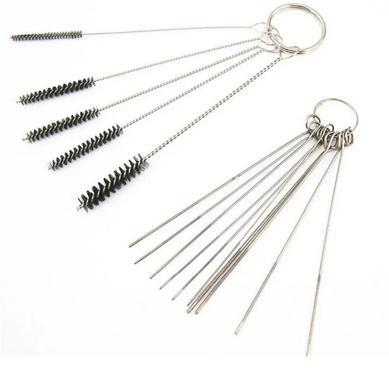 Motorcycle Cleaning Brushes Set Motorbike Carburetor Stainless Steel