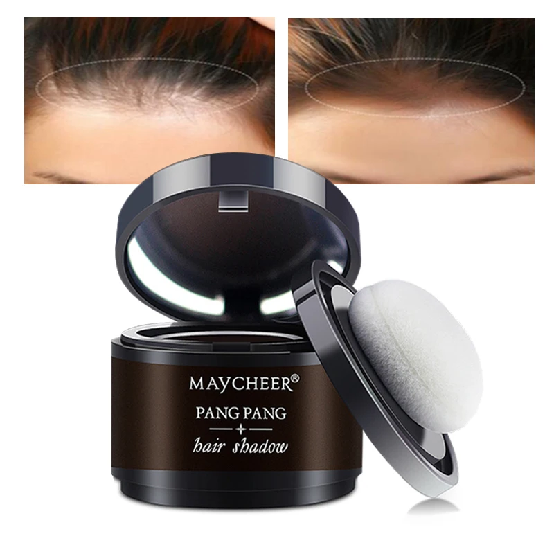 

Hair Shadow Powder Fluffy Thin Hair Instantly Black Root Cover Up Trimming Eyebrow Natural Coverage Hair Line Shadow