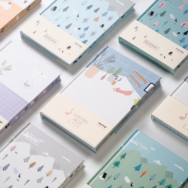 

Four Seasons of the Hill Notebook Hardcover Notebook A5 Horizontal Page Notebook Fresh Art 1PCS