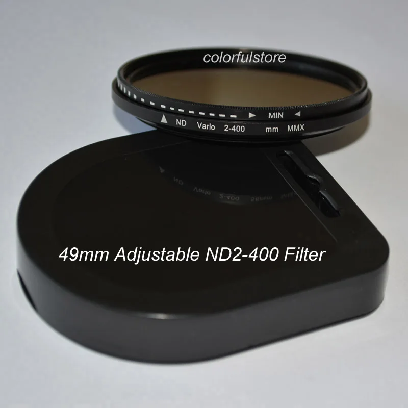 49 49mm Fader ND Filter Neutral Density Adjustable ND2 to ND400 ND 2