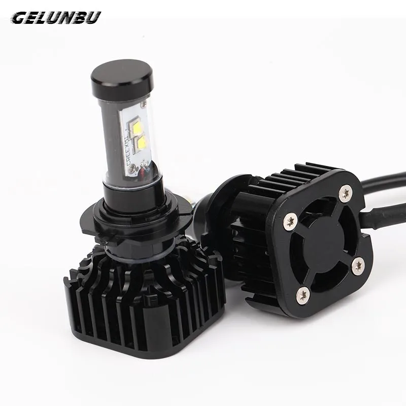 

Gelunbu 2Pcs/Set 80W All In One H7 Auto Car LED Headlight Car Conversion Headlamp Light H7 Bulb Head Lights 6000K 40W each Lamp