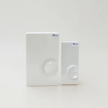 

Wireless Doorbell Plug-in Receiver with 48 Chimes 4-Level Adjustable Volume, Battery-operated Transmitter(plug-in for Receiver)