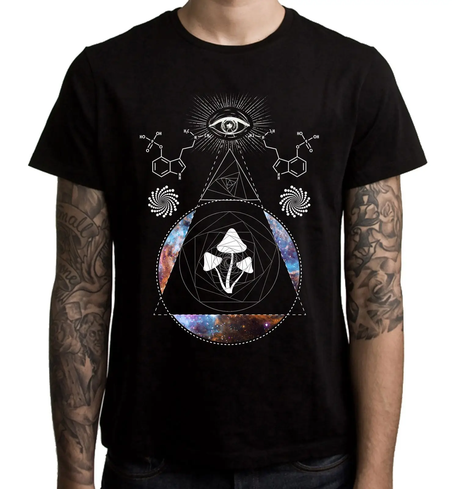 

Magic Mushroom Trip Men's T-Shirt Cartoon t shirt men Unisex New Fashion tshirt Loose Size top ajax 2018 funny t shirts 100%