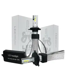 H7 LED Headlight Bulbs, 9003/HB2 LED Headlights All-in-One Auto Headlamp Conversion Kit 60W 6000K 9600 Lumens Extremely Bright