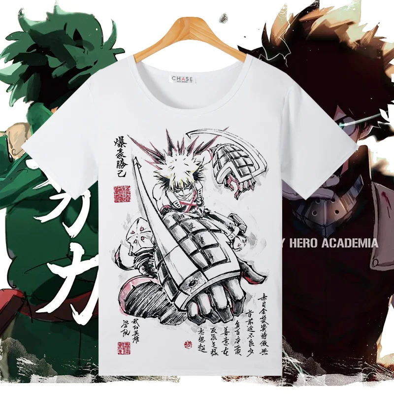 Футболка для косплея «My Hero Academy» izku Midoriya Bakugou Katsuki, летняя футболка для женщин/мужчин, топ-футболка, костюм для косплея на Хэллоуин - Color: 24