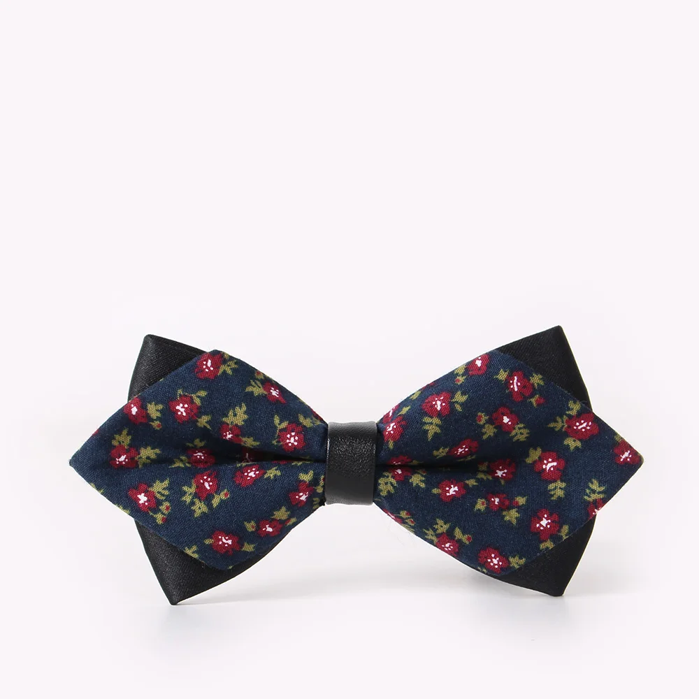 Для мужчин Боути Галстуки бантом Bowties Галстуки Повседневное цветочный цветы хлопок галстук-бабочка свадебные подарки