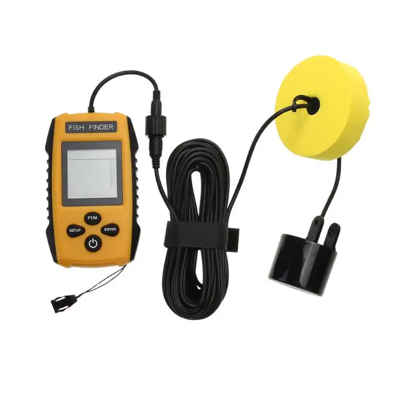 

Ultrasonic Sonar Wired Fish Detector Portable Fish Finder Fishing Detector Locator Removable Float 0.70 - 100 meters Depth range