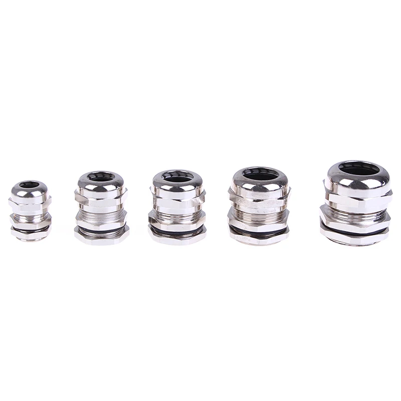 

1 Pcs Stainless Steel Pg9 Pg13.5 Pg16 Pg19 Pg21 Waterproof Connector Cable Gland High Quality