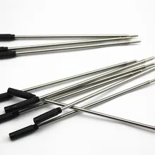 10 шт./партия, высокое качество, поперечный стиль, шариковая ручка, заправка, синие чернила, для школы, офиса, канцелярские принадлежности, ручки, принадлежности