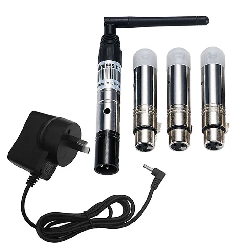 

Promotion!!! DMX512 DMX DFI DJ 2.4G LCD Wireless 3 Receiver & 1 Transmitter Lighting Control With Adapter US/AU/UK/EU Plug