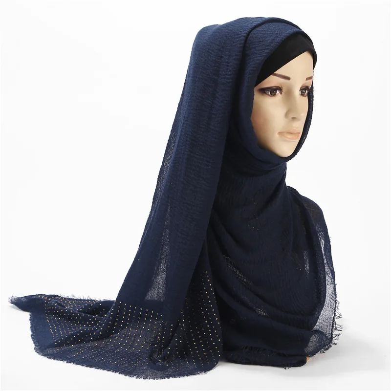 

Hijab scarf four-sided hairy hot diamonds Muslim lady headscarf turbans Hui nationality headscarf long towel