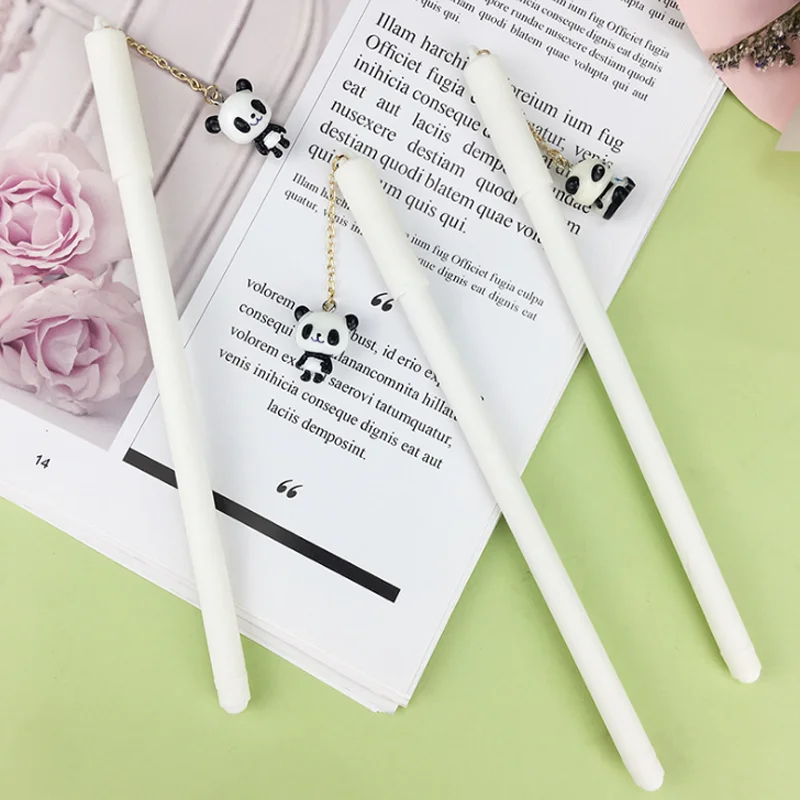 

1 Pieces Lytwtw's Cute Kawaii Panda Pendant Gel Pen Black Ink 0.5 mm Promotional Gift Stationery School Office Supplies Gift