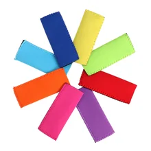 12 шт неопреновый тканевый держатель для леденцов антифриз многоразовая изоляция ледяной поп-сумки(случайный цвет