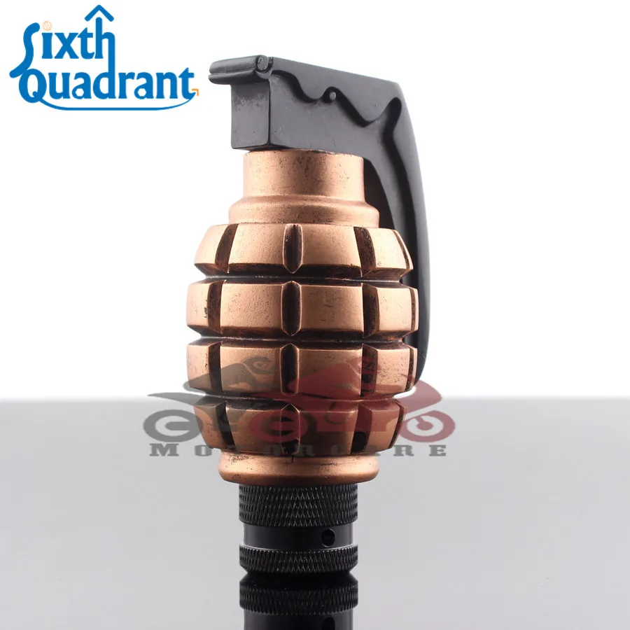 Copper Grenade Shape Car Truck Manual Stick Gear Shift Knob Lever