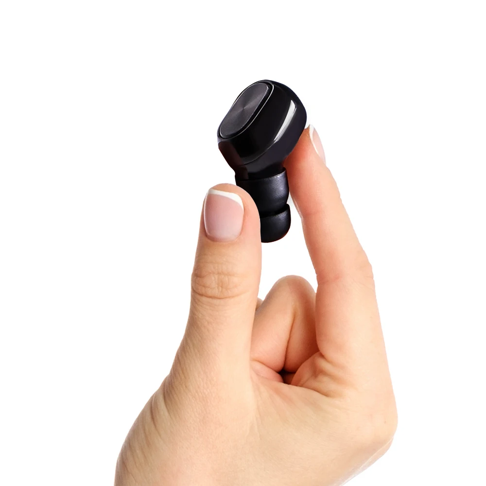 

Mini Bluetooth Earphone Small Invisible Wireless Headsets with Charging Cable Built-in Mic Built-in Battery for Mobile Phone