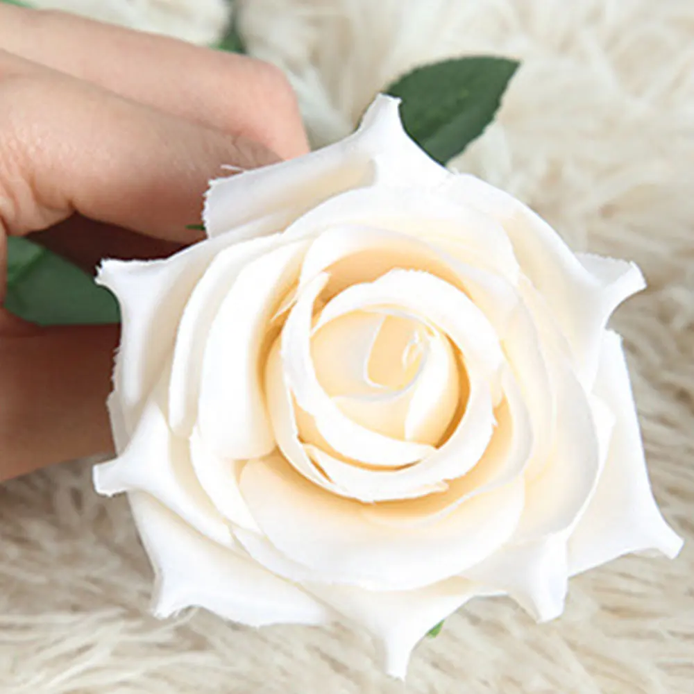 10PCS/Set Roses Artificial Flowers High Quality Rose Wedding Flower Decoration Marriage Shoes Hats Accessories Silk Flower