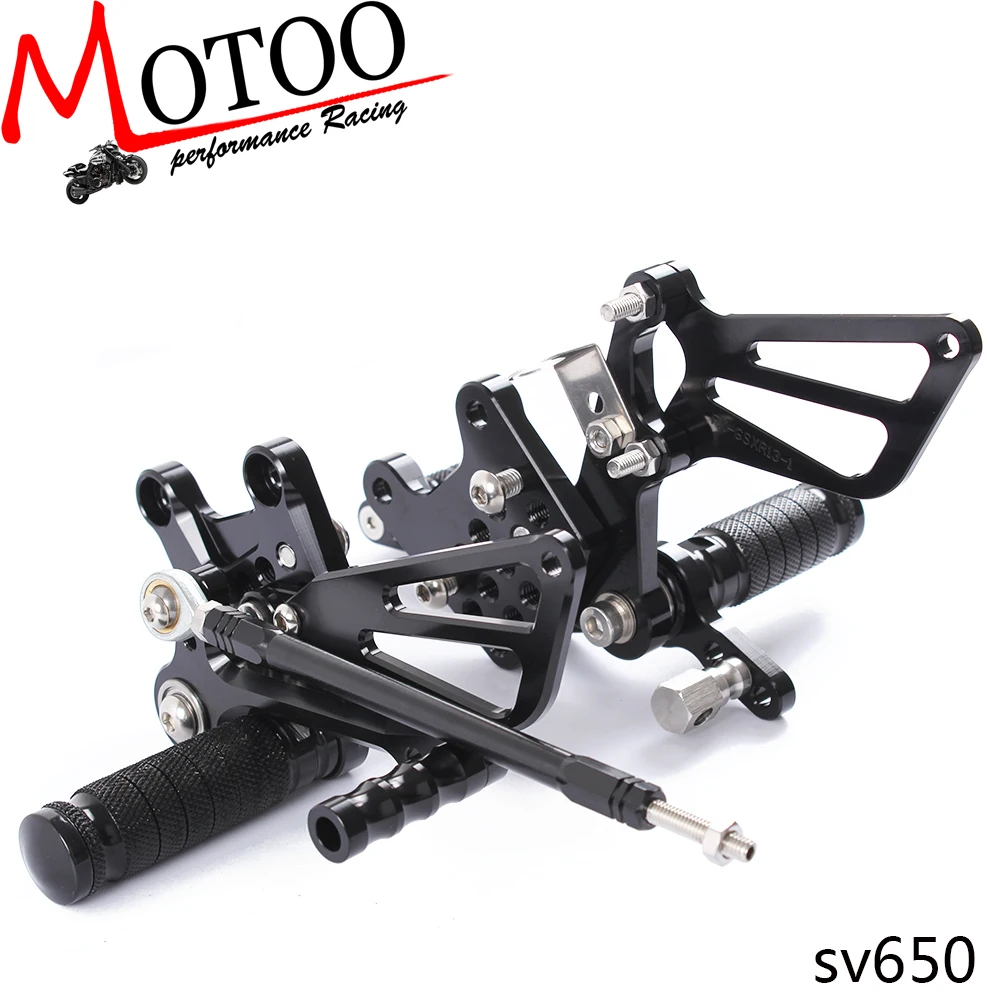 Motoo Full CNC aluminum Motorcycle Rearsets Rear Set For Suzuki GSXR