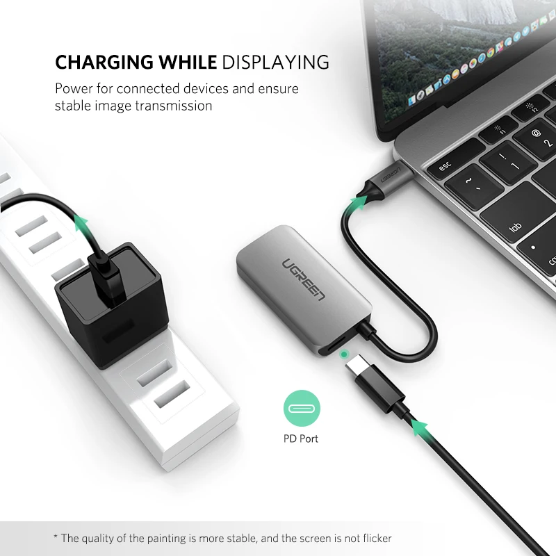 Продажа Ugreen Тип font b USB b font C HDMI кабель 4 К Ultra HD font b USB b font C HDMI мужчин и женщин для MacBook Samsung Galaxy s8 Huawei Коврики 10 Pro font b USB b font C HDMI