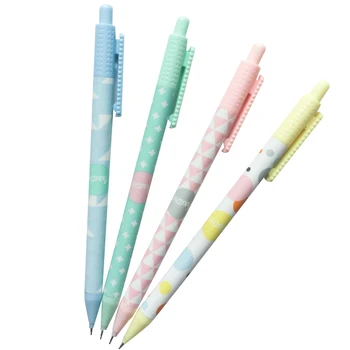 

48pcs/lot Erasable Press Mechanical Pencil Drawing Pen Reward Gifts for Students Party Favors 0.7mm Wholesale