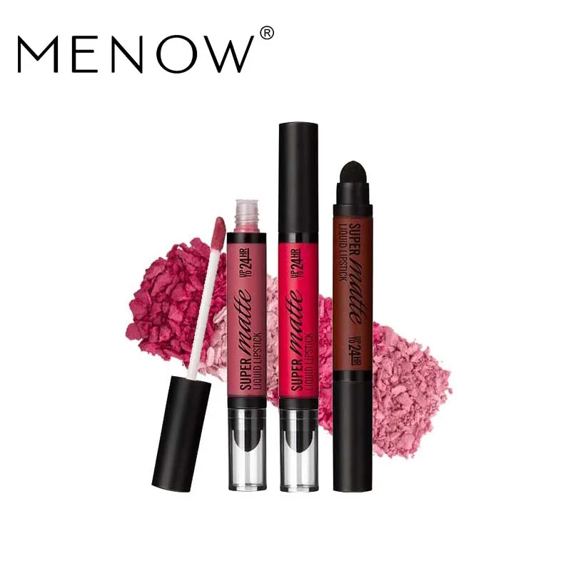 

MENOW Perfect Lip gloss Cosmetics Long Lasting Matte Liquid Lipstick Moisturizer Lip gloss Whole sale make up drop ship L506