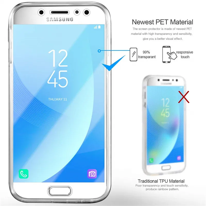 Чехол с полным корпусом для Samsung Galaxy A5 2017 J3 J5 J7 A7 A9 A9s A8 A6 Plus 2018 J6 J4 J8 S8 S9 Note 8 9