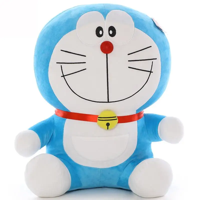 Kawaii аниме 25 см стоящая по мне плюшевая мягкая игрушка Дораэмон Мягкая кукла кошка