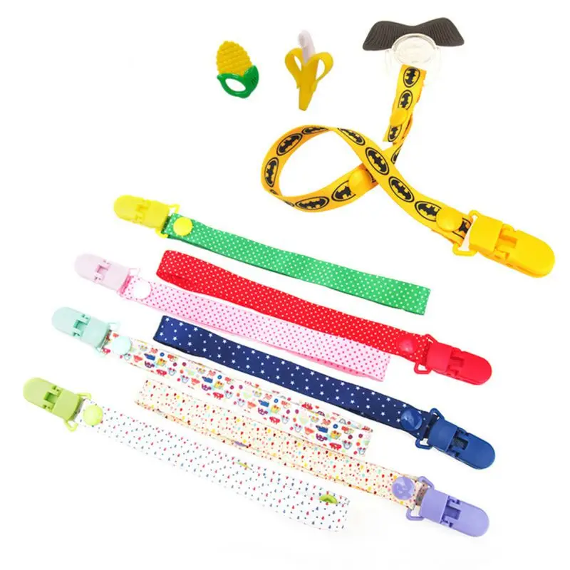 Baby Dummy Pacifier Toddler Dummy Soother Nipple Shield Chain Clip Holder 2018