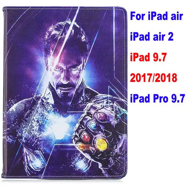 Чехол для ipad 4 air 2 ipad 9,7 ipad mini 1/2/3/4/5 Pro Movie Marvel Мстители эндгейм Тор стенд coque capa Cover - Цвет: 6