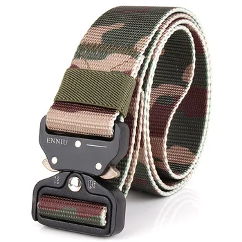 

Army Camo Waist Belts Men Tactical Belt Military Equipment SWAT Combat Nylon Belts Heavy Duty Molle Carry Survival Waist Belt