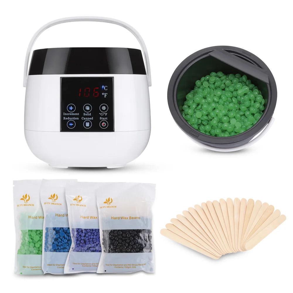 

Hair Removal Tool Smart Professional Warmer Wax Heater SPA Hands Feet Epilator Depilatory Skin Care Paraffin Wax Machine Kit