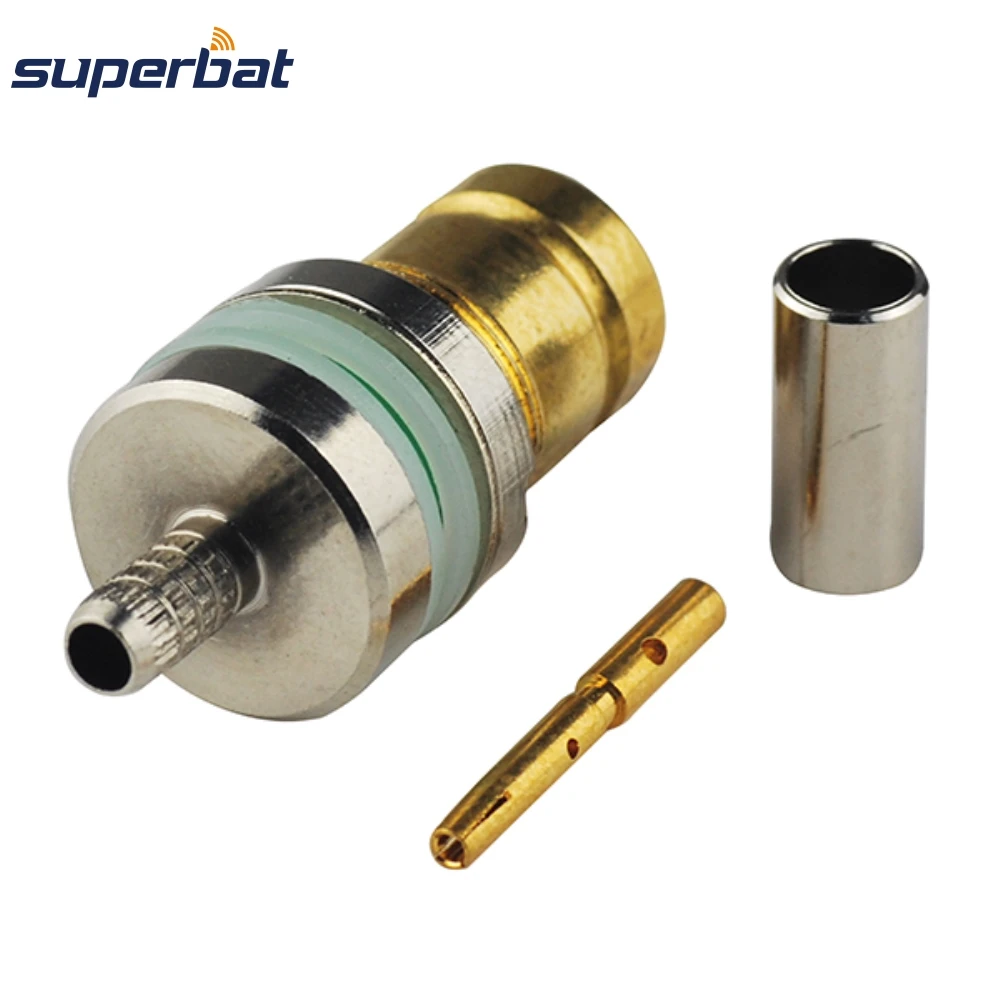 Superbat 75 Ohm 1 6/5 6 L9 Jack прямое обжимное крепление для SYV 2 радиочастотных коаксиальных