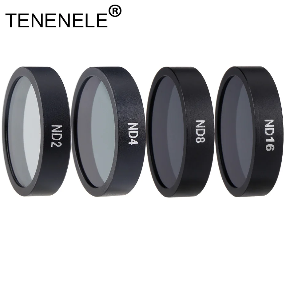 TENENELE Drone ND Filter ND2 4 8 16 Lens Filters For DJI Phantom 3 4K Advanced Standard SE Professional gimble Accessories | Электроника