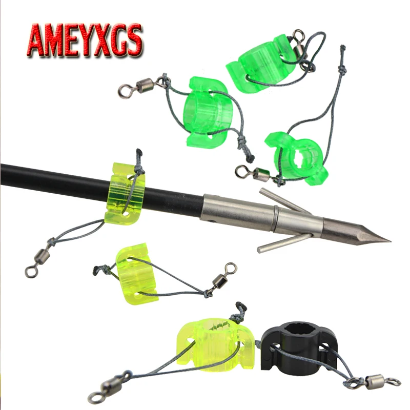 

30/50pcs Archery Fishing Slider 9mm Safety Bowfishing Throw Slider For Outdoor Sports Compound Bow Hunting Shooting Accessories