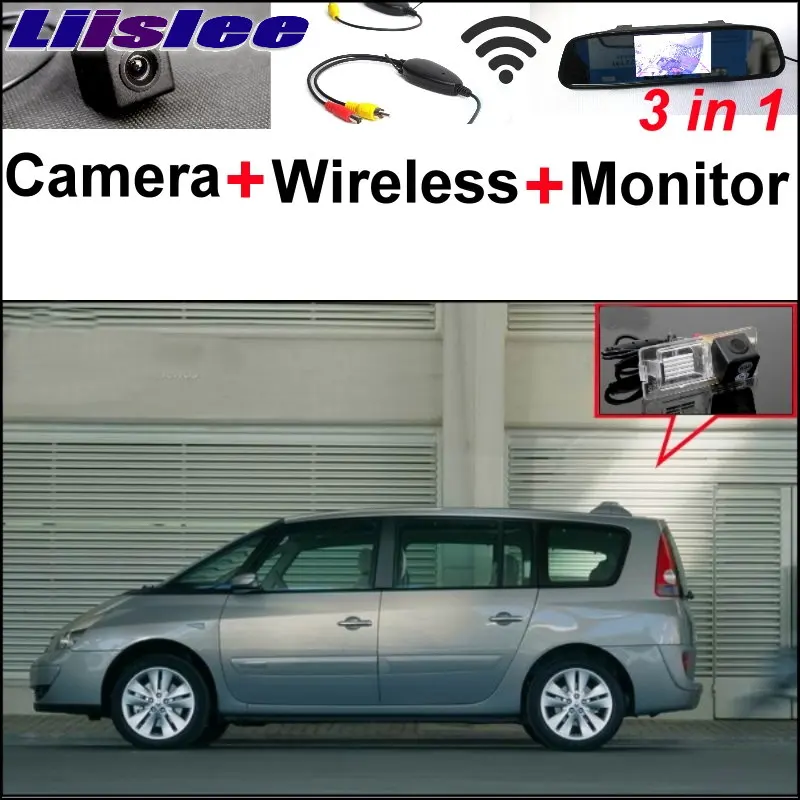 

Liislee 3 in1 Special Camera + Wireless Receiver + Mirror Monitor EASY DIY Parking System For Renault Espace 4 2003~2014