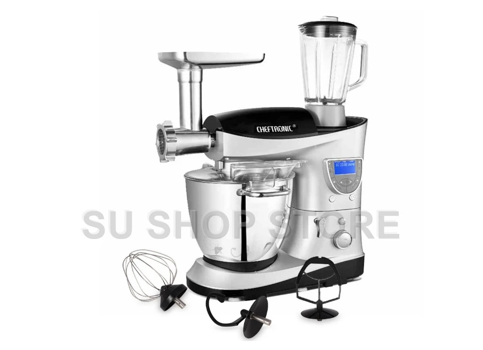 Многофункциональный миксер для кухни CHEFTRONIC 4 в 1 SM 1088 1000 Вт 7.4QT высокоточная