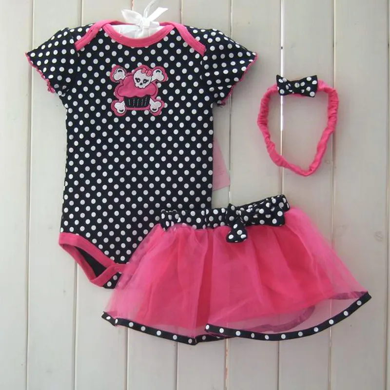 2017 Fashion Girls Romper Set Casual Jumpsuit Summer Layette Suit New Born Party Baby Rompers Girl  Baby Christmas Clothes