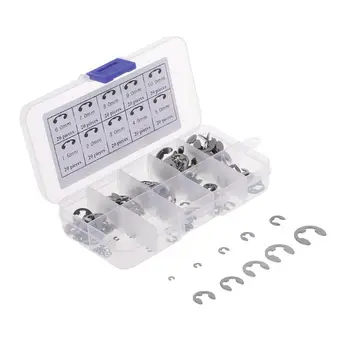 

200Pcs/Set Stainless Steel E-Type Circlips Assortment Case M1.5-M10 Spring Retainer Ring