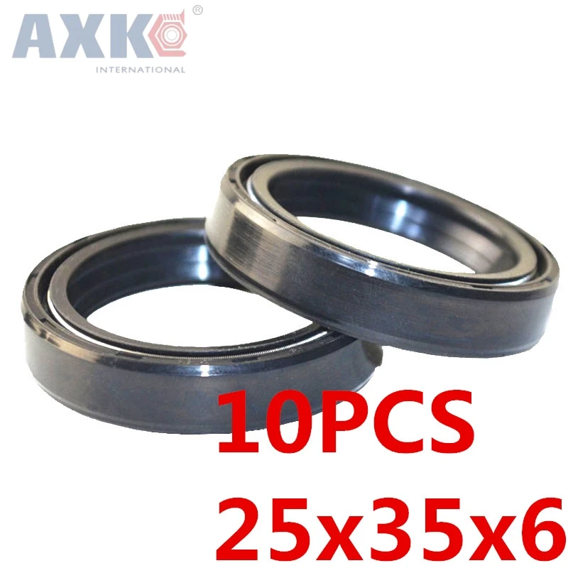 AXK 10 шт TC25X35X6 каркасное сальник 25*35*6 уплотнения высококачественное уплотнение