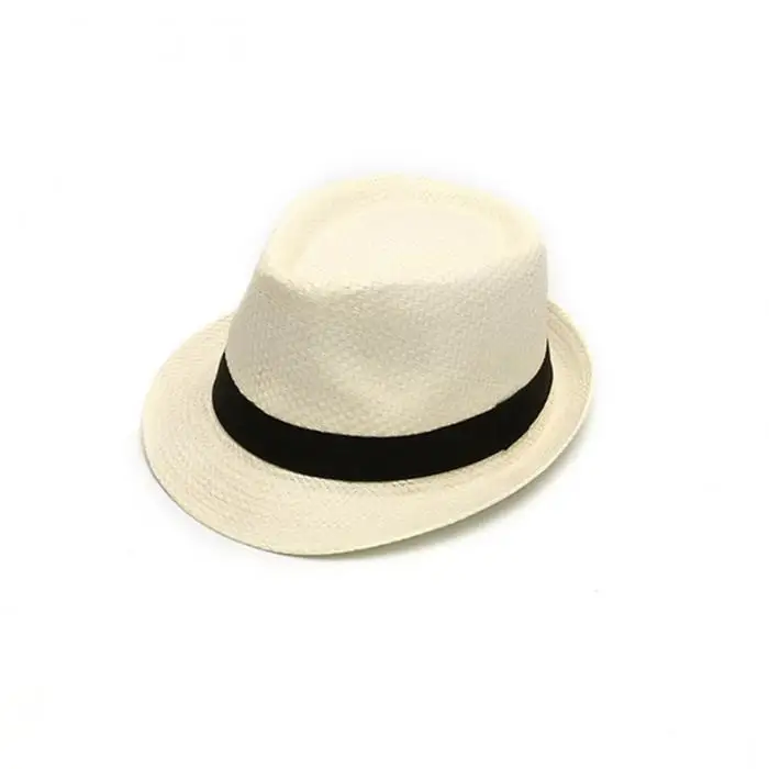 Новая мужская женская соломенная шляпа ручной работы дышащая Повседневная пляжная кепка для лета DO99