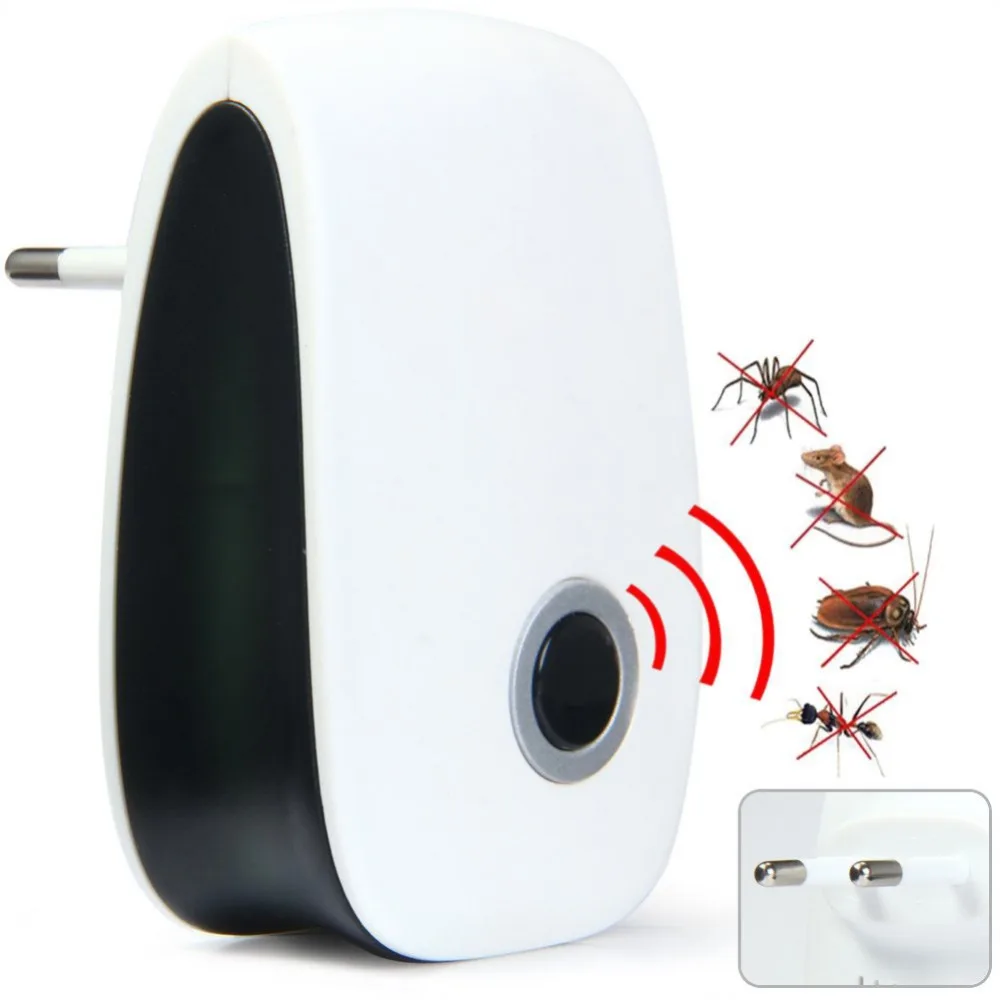 

Powerful Mosquito Killer Ultrasonic Insect Repellent Repeller Fly Trap Control Mouse Anti Rodent Bug Reject Home Garden Supplies
