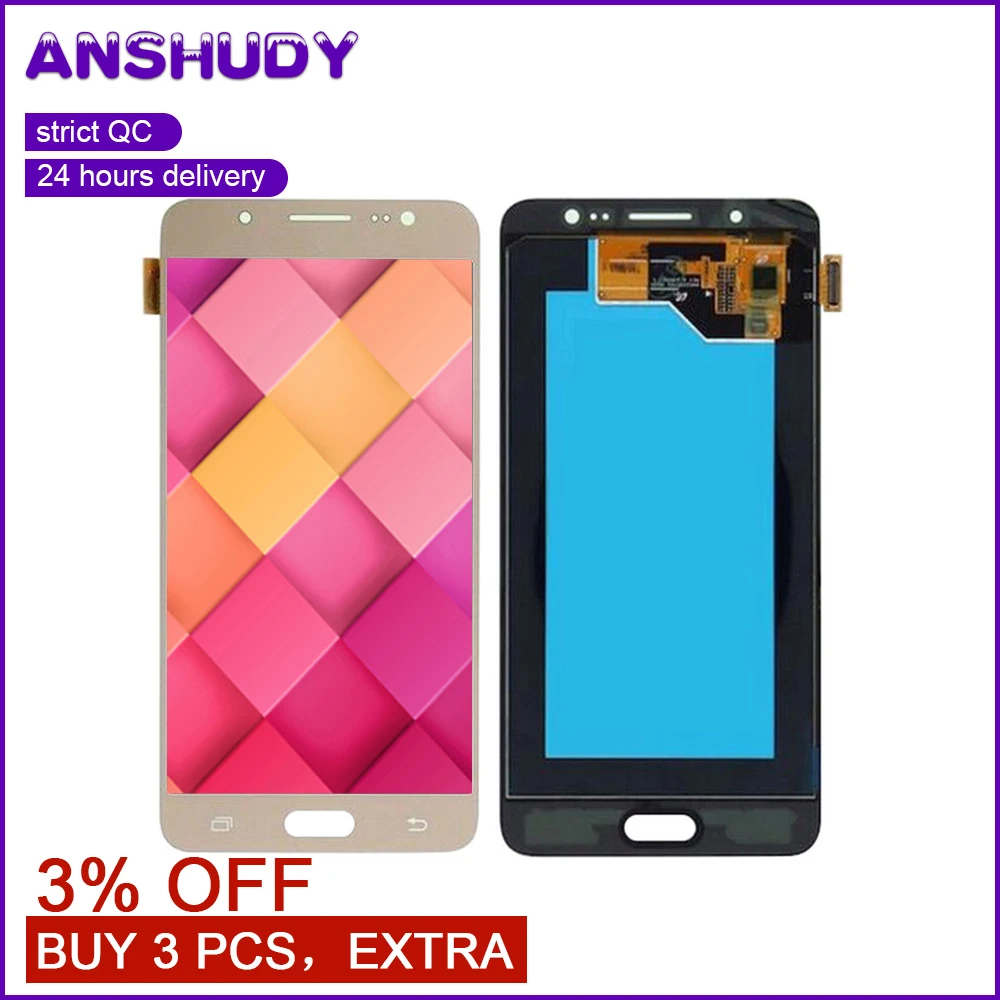 

Oled For J510F LCD J50FN Display Screen Touch Digitizer Assembly For Samsung Galaxy J5 2016 Display J510G J510Y J510M J510 LCD