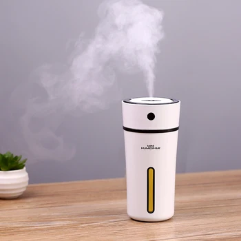 

Freeshipping 300ml moisture bottle SPA humidifier 5V usb car humidifier air purifier with led night light for travel home office