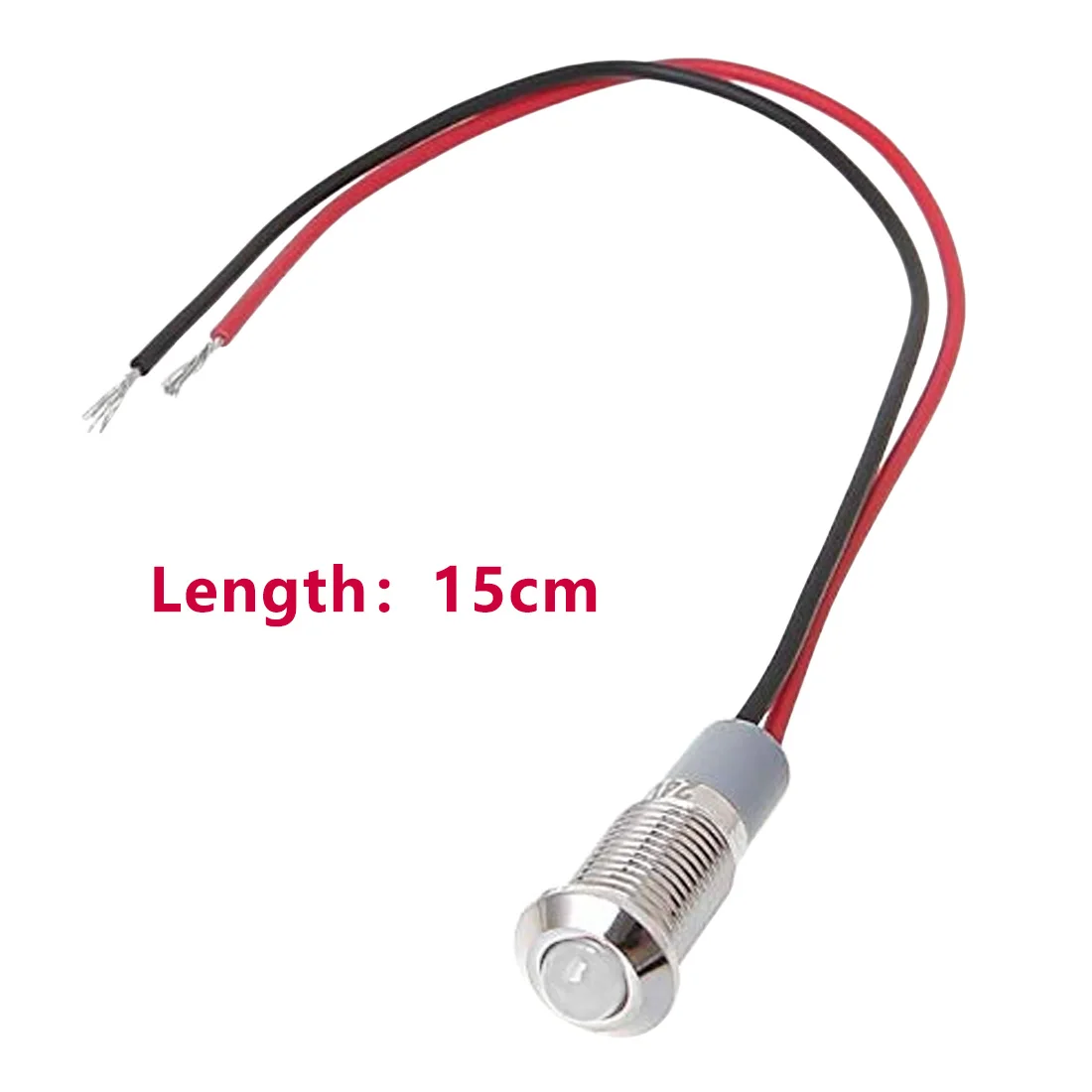 P67 Waterproof 6mm LED Metal Warning Indicator Light 3V 5V 6V 12V 24V IJUSHAZH